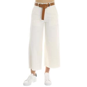 BULL DENIM CROP BIANCO